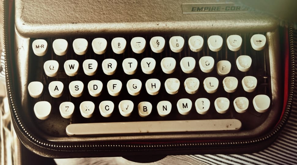 gray empire cor typewriter preview