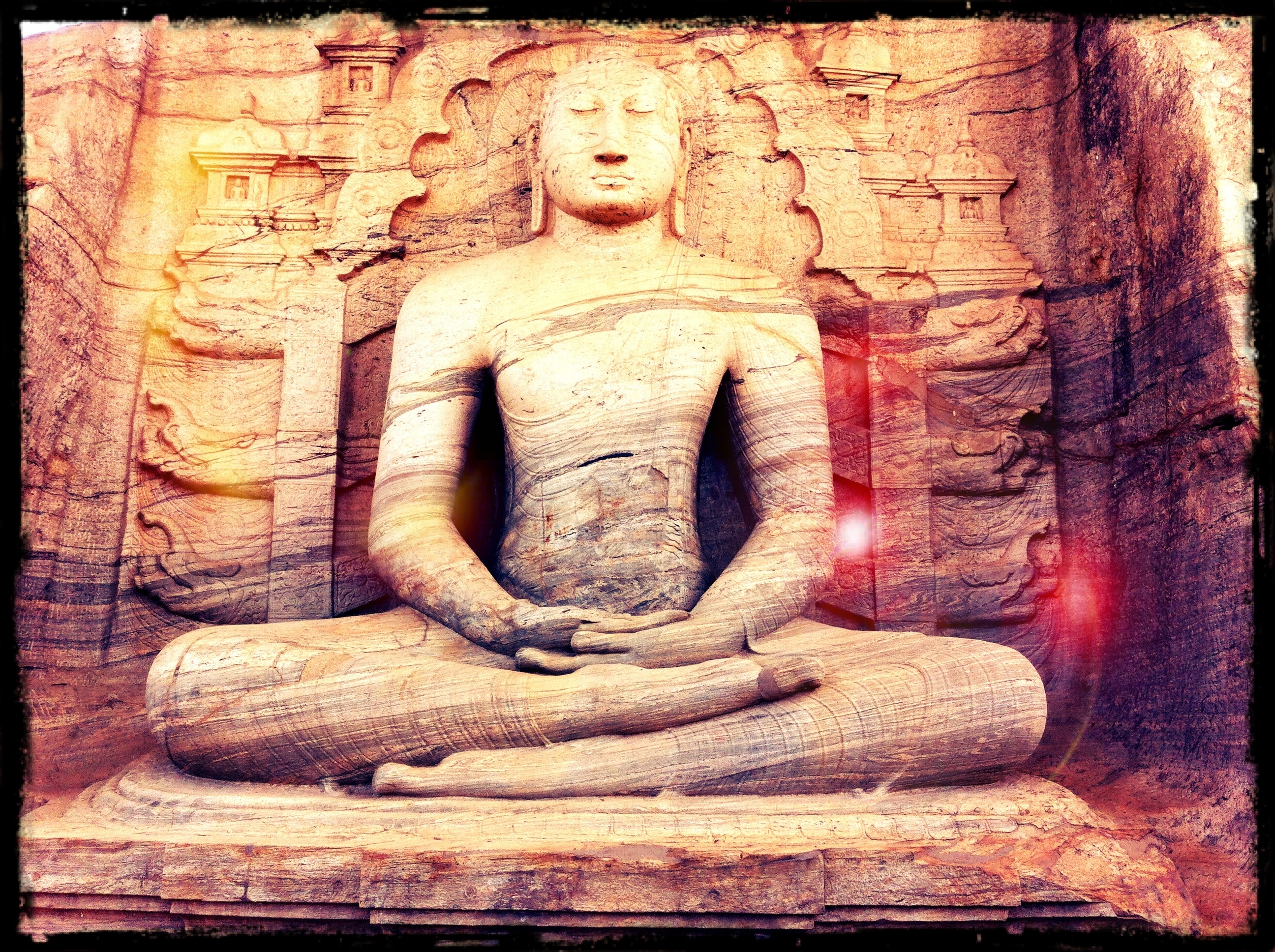 dhyana mudra statue