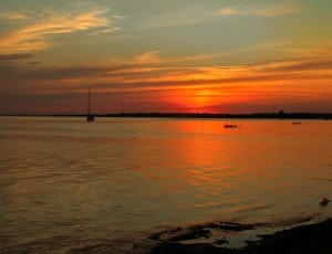 seashore during sunset thumbnail