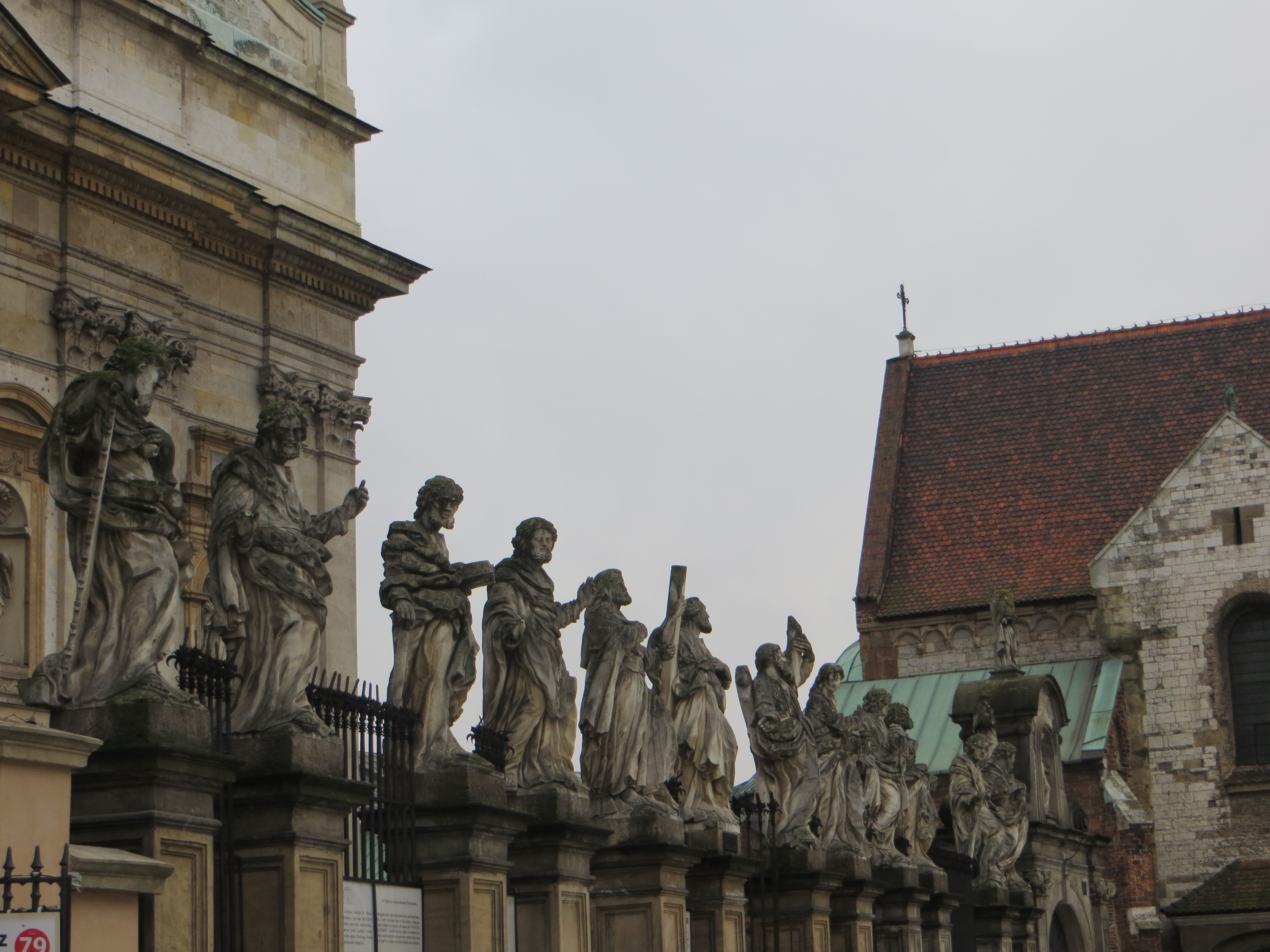 group of people standing statues