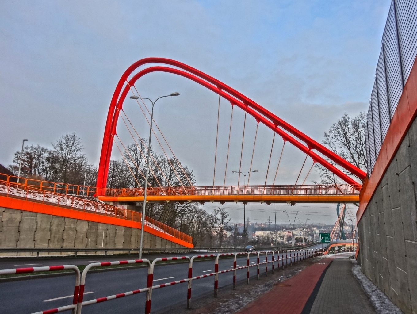 orange walk bridge