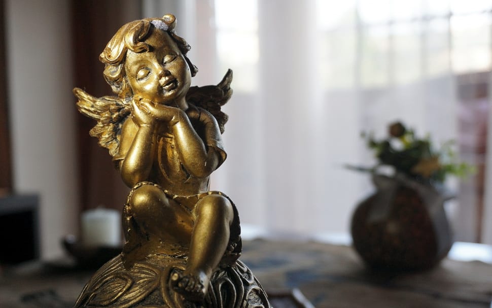 brass angel figurine preview