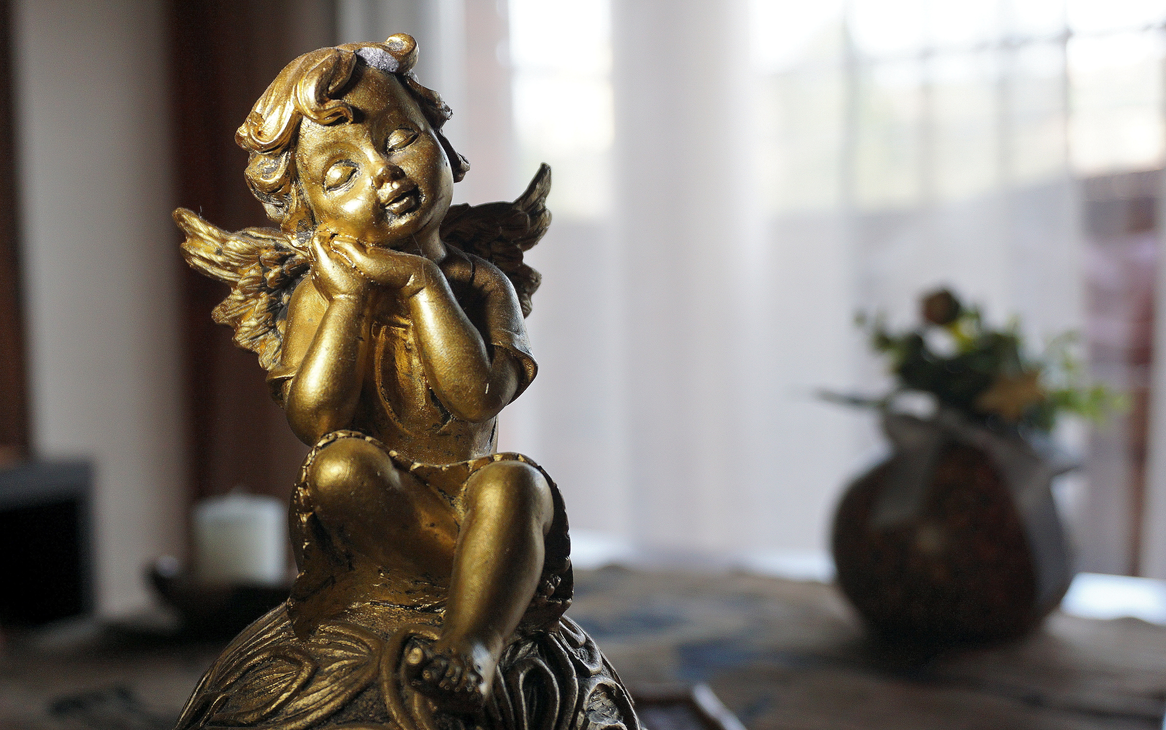 brass angel figurine