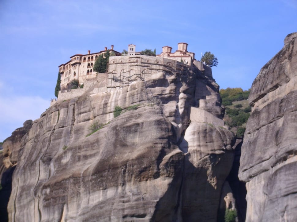 monastery on cliff preview