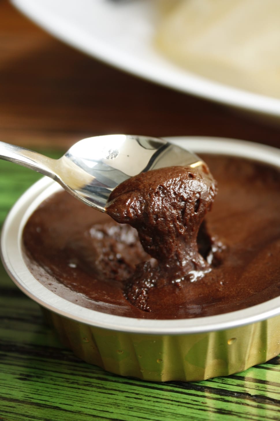 chocolate in round bowl with spoon preview