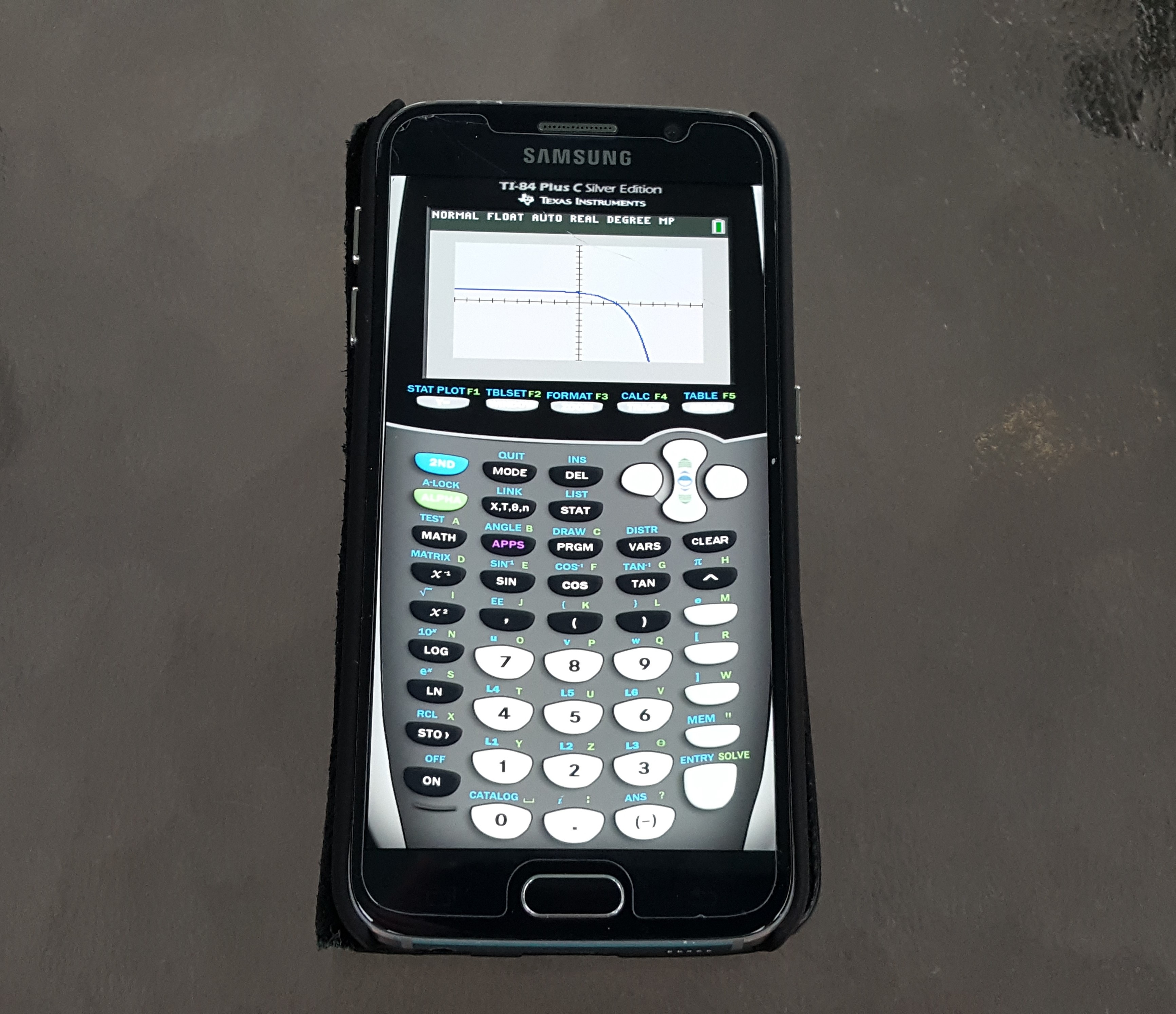 grey and black samsung scientific calculator