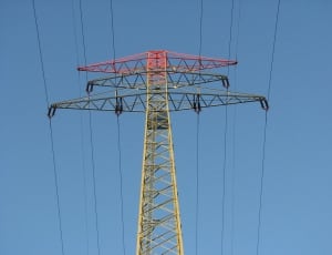 red green and yellow electricity tower thumbnail