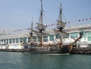 brown galleon ship thumbnail