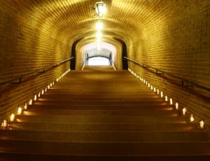 yellow lighten tunnel stairs thumbnail