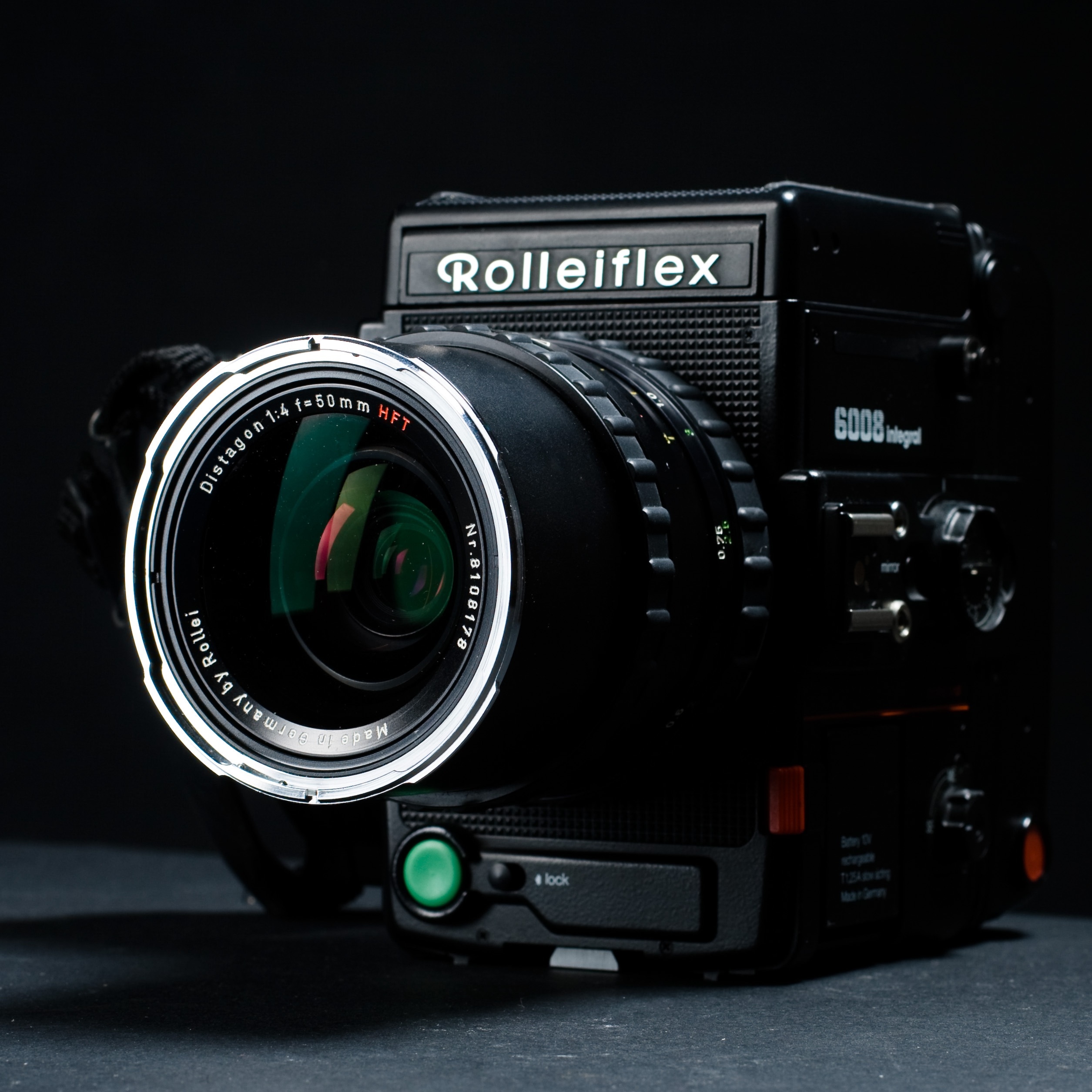 black rolleiflex camera