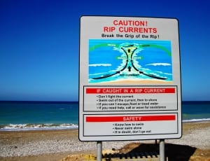 caution rip currents signboard thumbnail