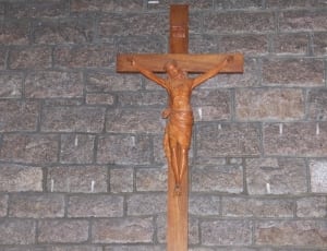 brown wooden crucifix decor thumbnail
