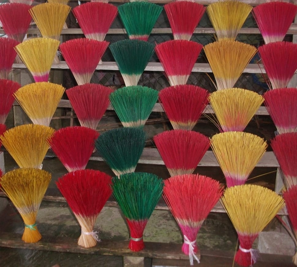 assorted colored of broom stick decors preview