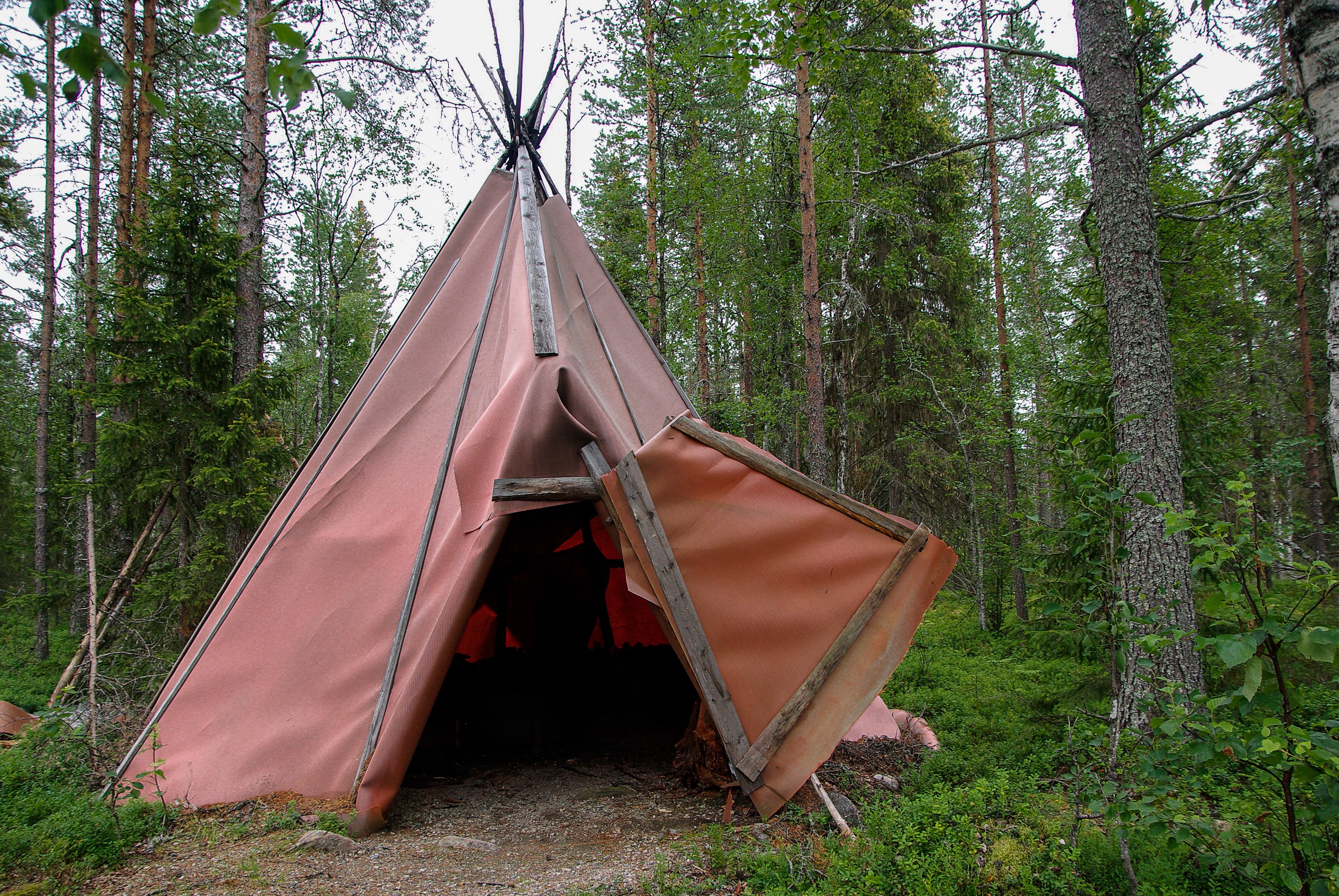 pink tent
