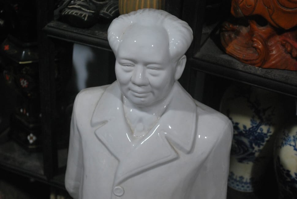 white ceramic bust statue preview