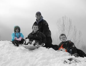 group of person on snow photo thumbnail
