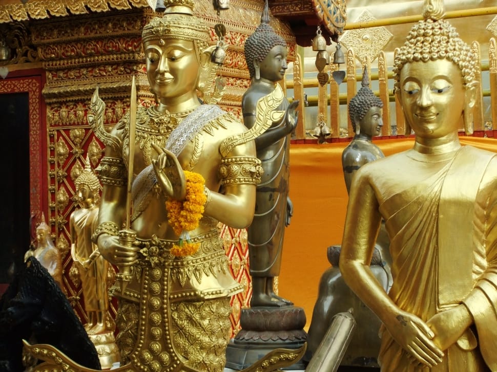 bhumishparsha mudra statue preview