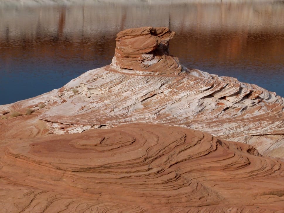 brown and white rock formation preview