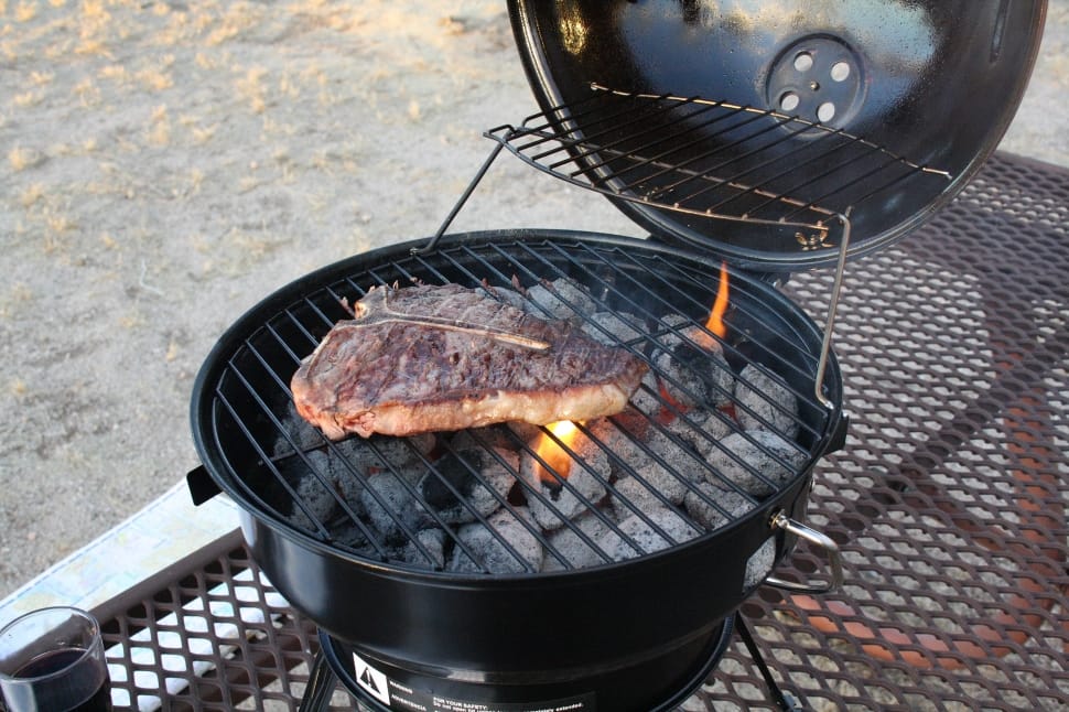 black charcoal grill preview