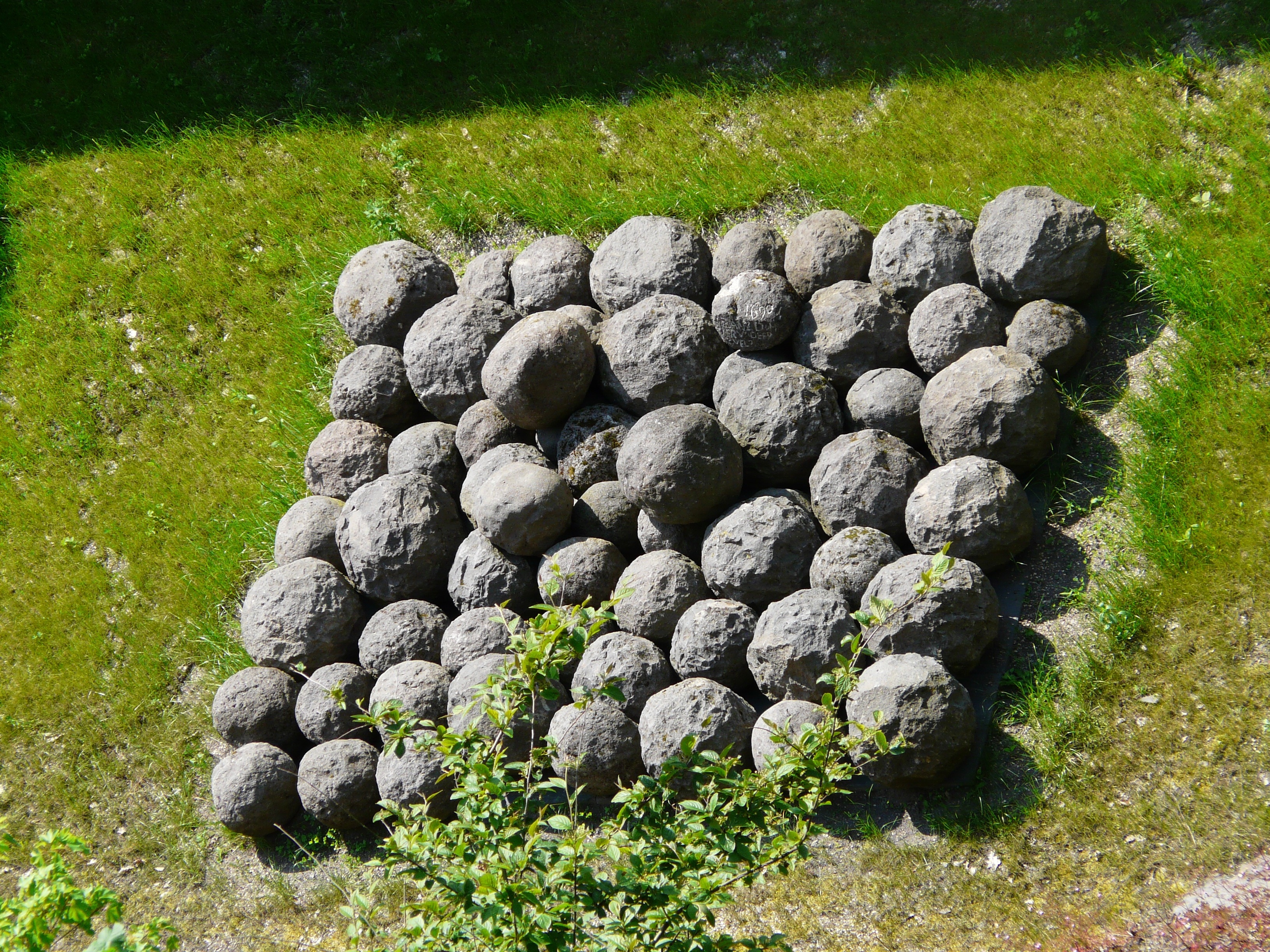 gray ball stones