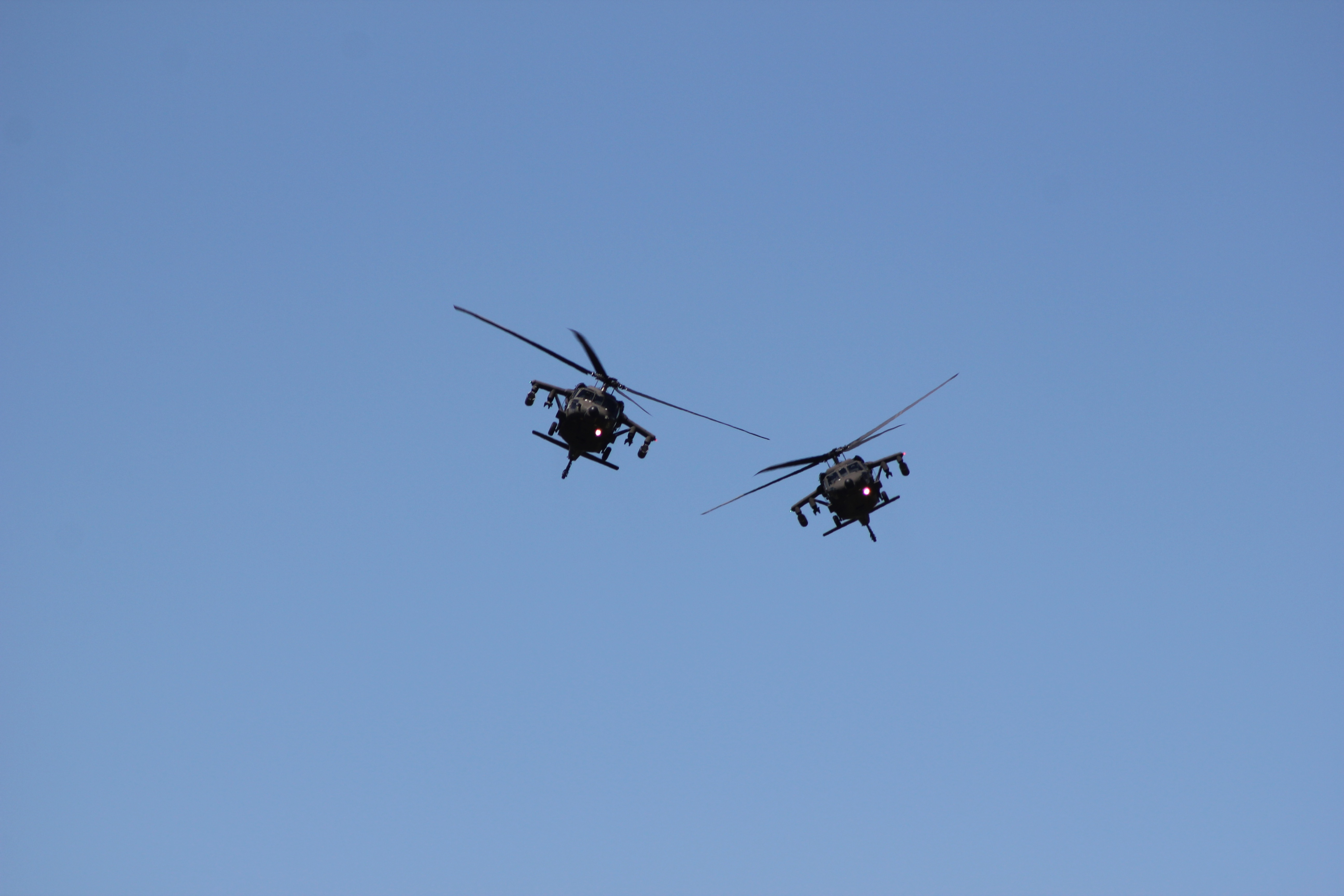 two black helicopter