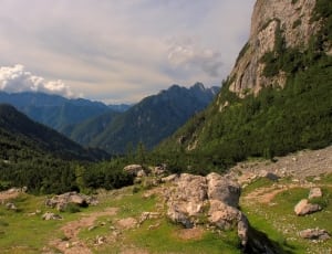 landscape photography of mountains during daytime thumbnail