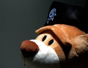 brown pirate bear plush toy thumbnail