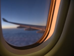 airplane wing during daytime viiew thumbnail