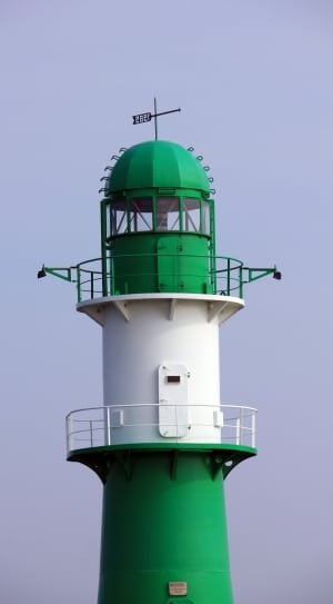white and green steel lighthouse thumbnail