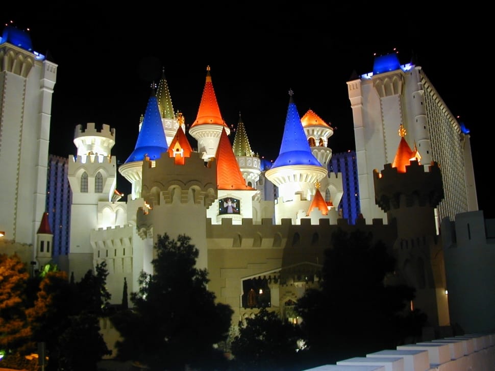 white blue and orange castle toy preview