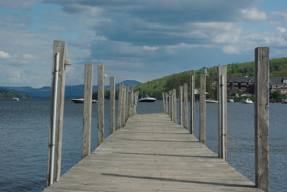 brown wooden dock bridge preview