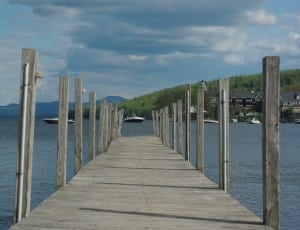 brown wooden dock bridge thumbnail
