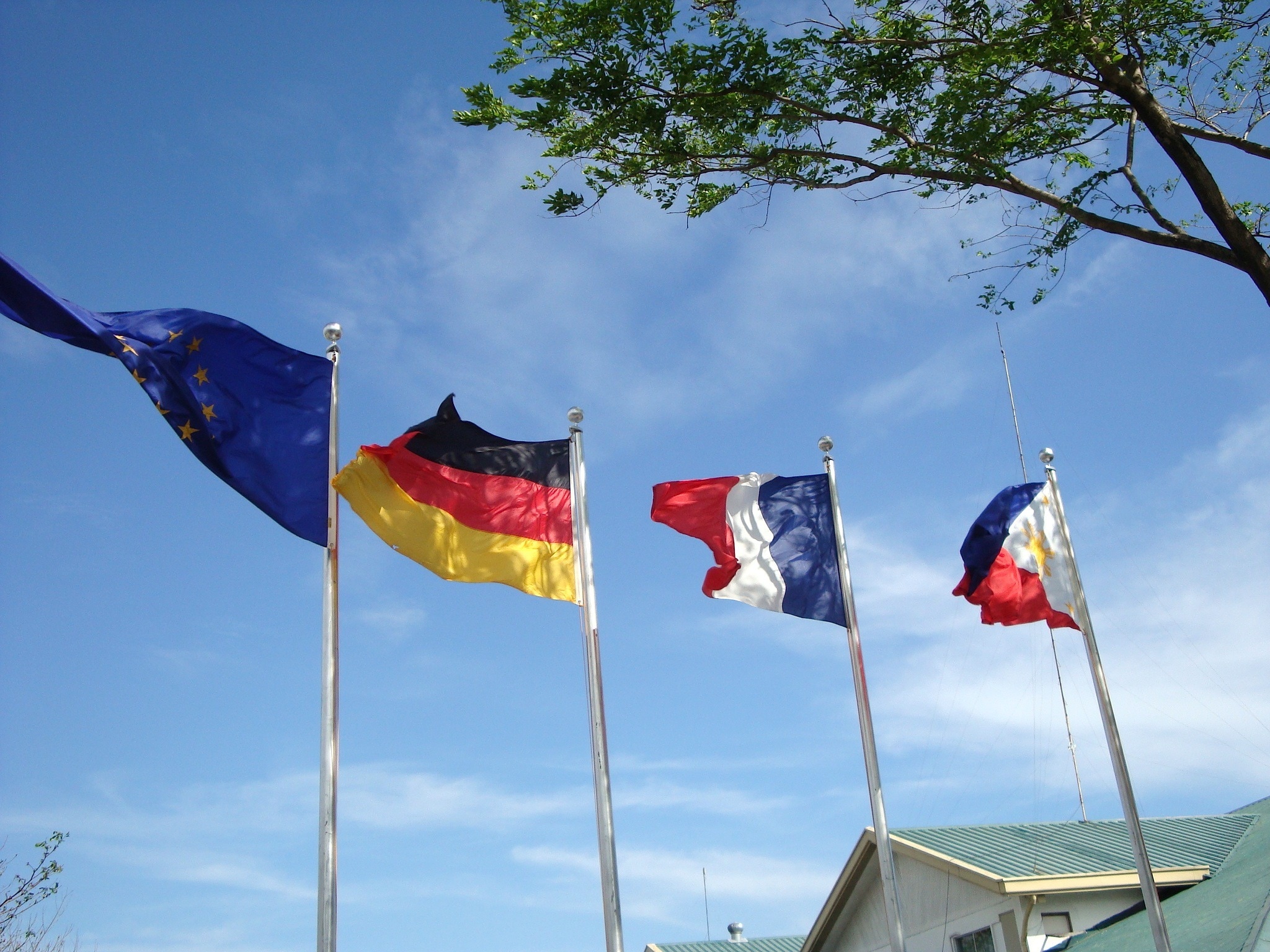 4 country flags