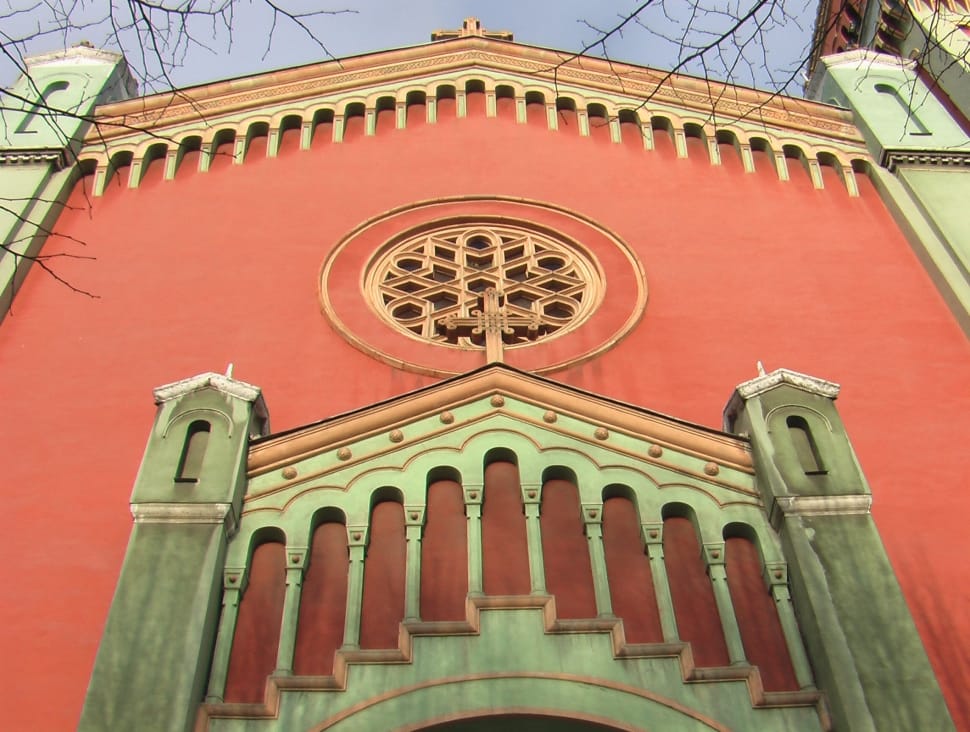 pink and green chapel preview