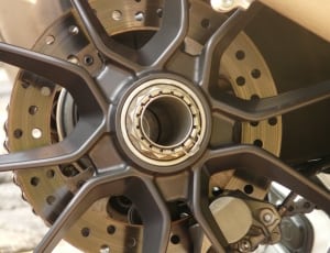 gray motorcycle disc brake thumbnail