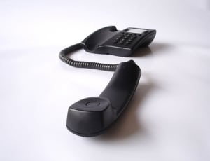 black corded telephone thumbnail