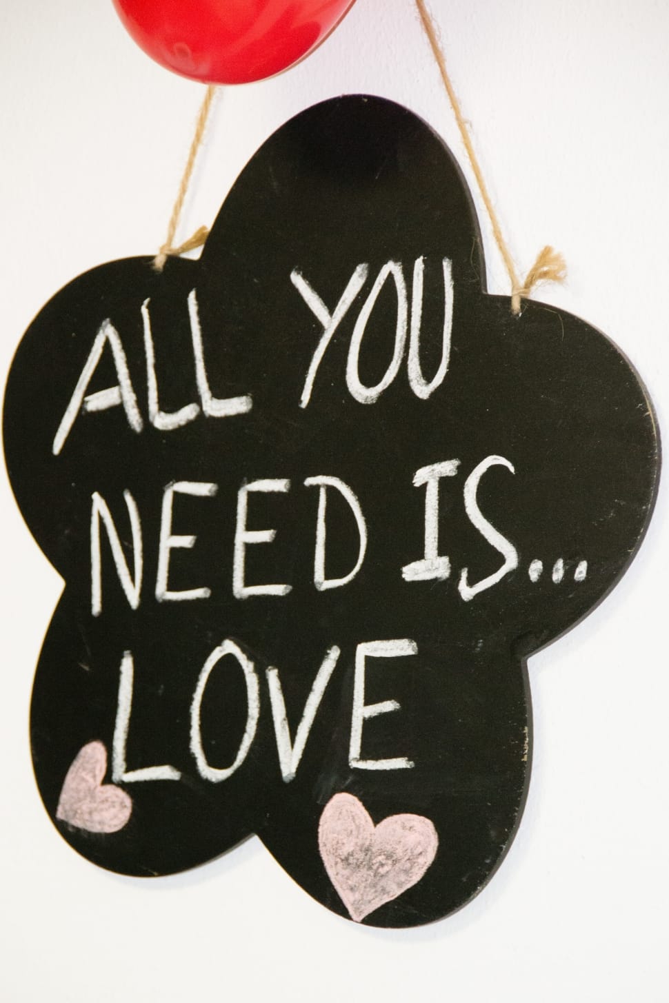 black all you need is love decor preview
