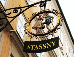 brass and black stassny store signage thumbnail