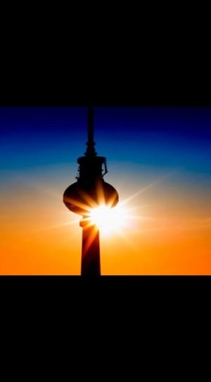 Berlin, Tv Tower, Radio Tower, Tv, illuminated, silhouette thumbnail