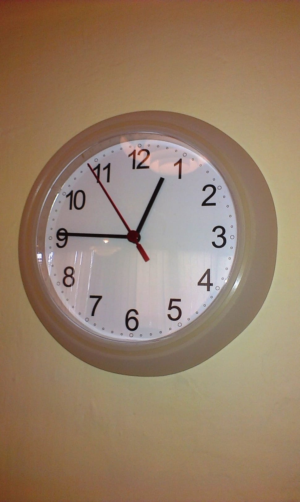 gray analog wall mounted clock preview