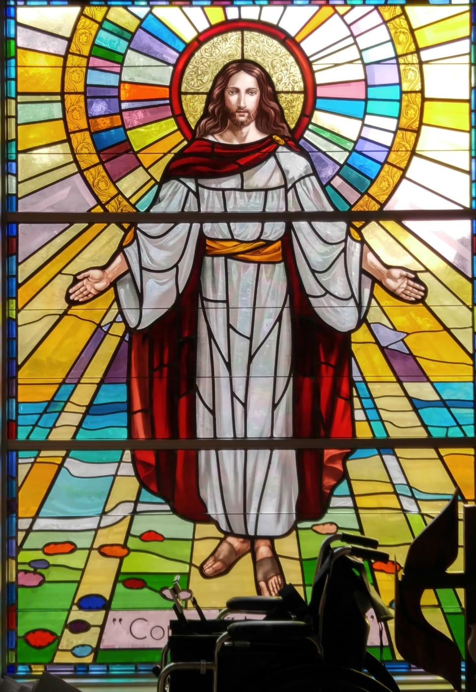 jesus christ stained glass preview