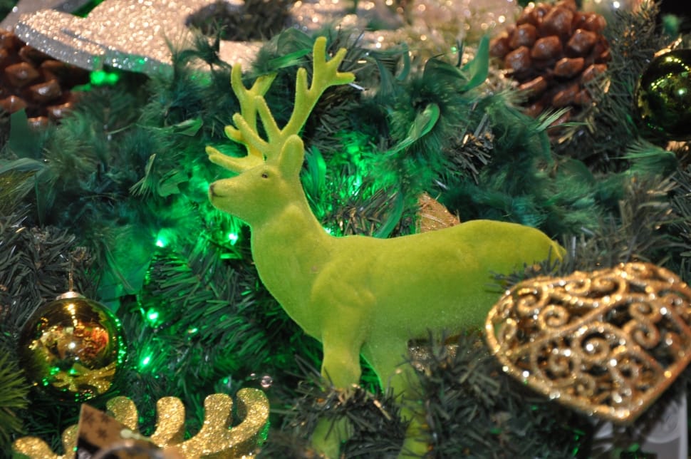 green plastic deer christmas decor preview