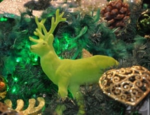 green plastic deer christmas decor thumbnail