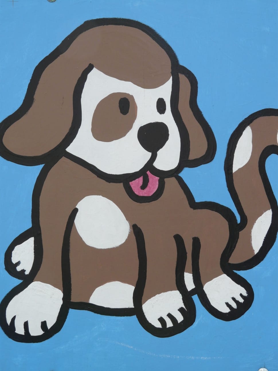 brown and white dog cartoon preview