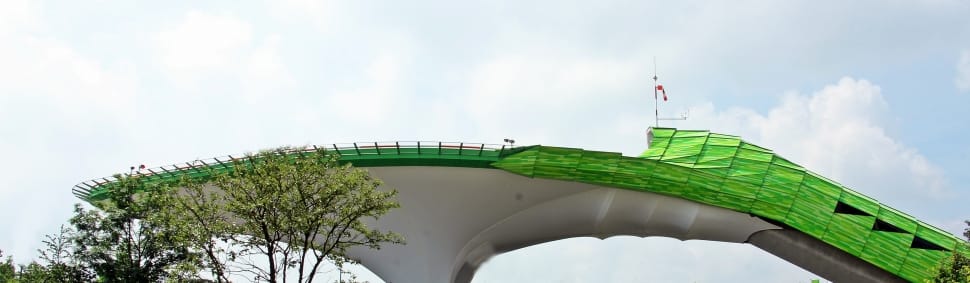 green and white landmark preview