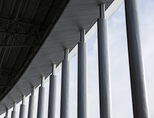 grey concrete ceiling during daytime thumbnail