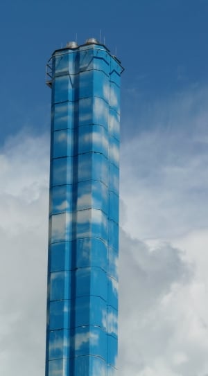 blue square shape tower thumbnail