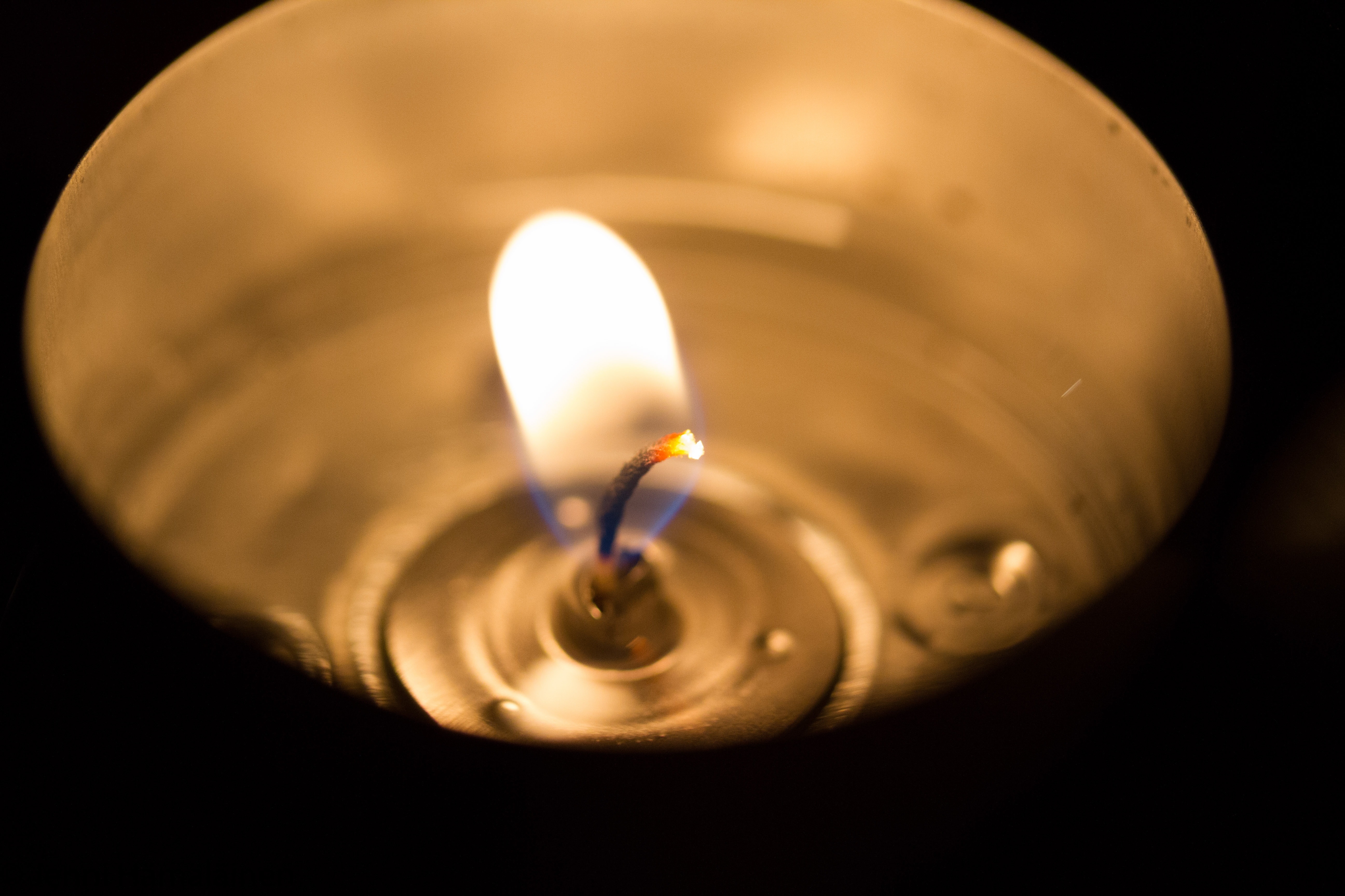 silver kerosene lamp
