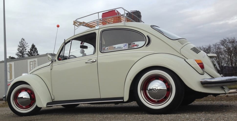 white volkswagen beetle preview