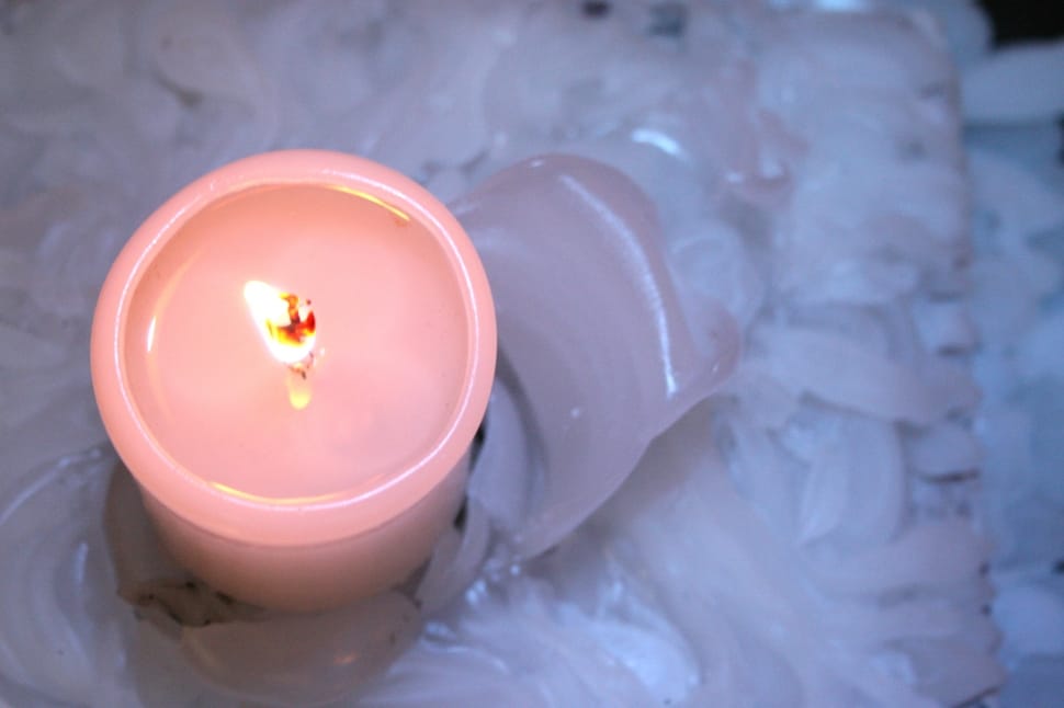 pink pillar candle preview